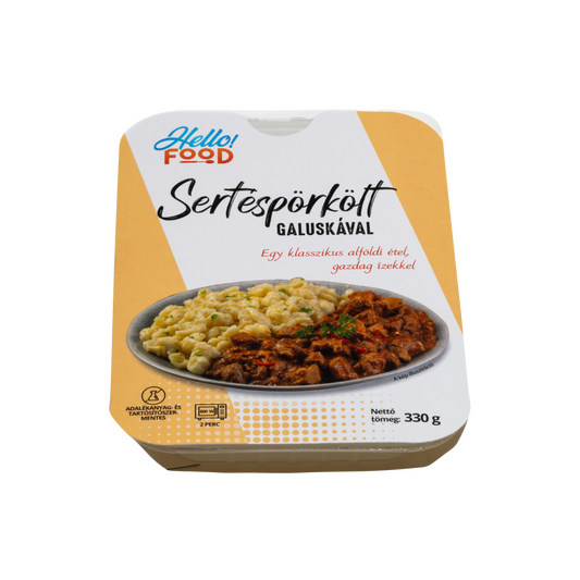 Hello Food sertéspörkölt galuskával 330 g