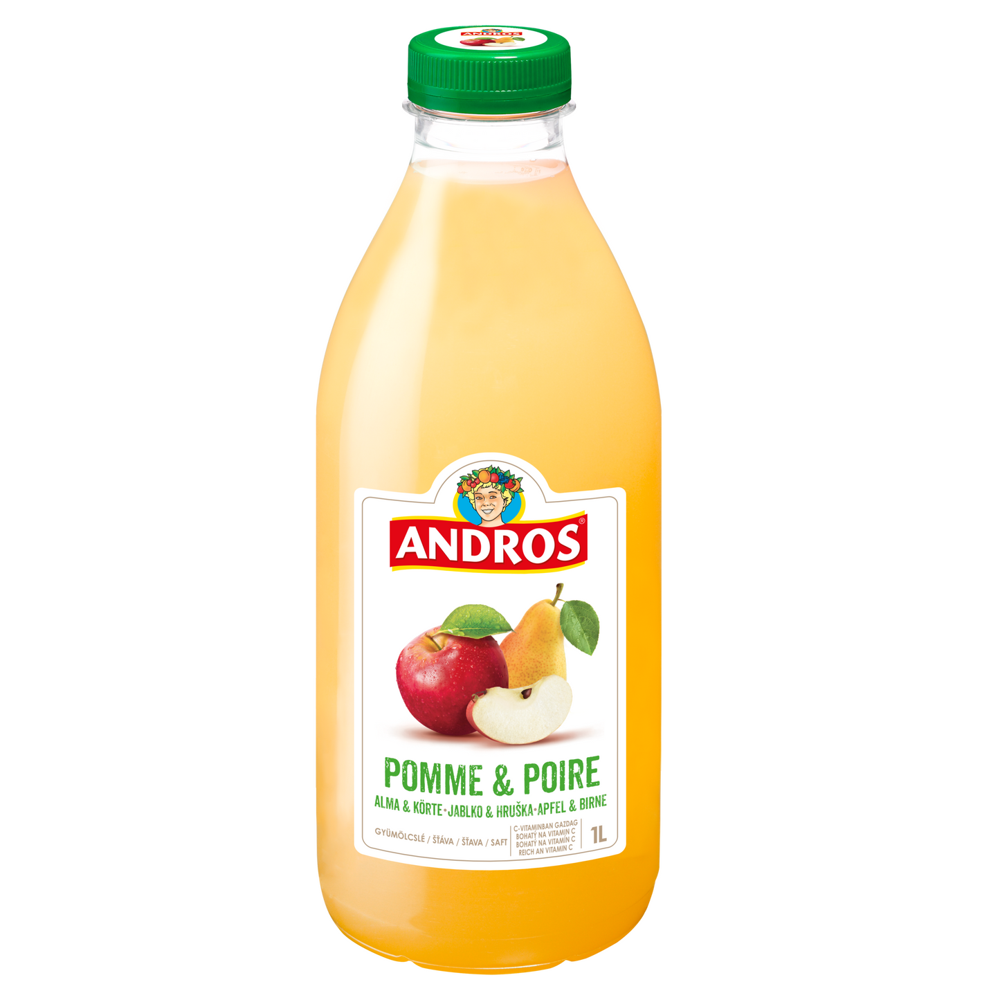Andros alma és körtelé, préselt, C-vitaminban gazdag 1 l
