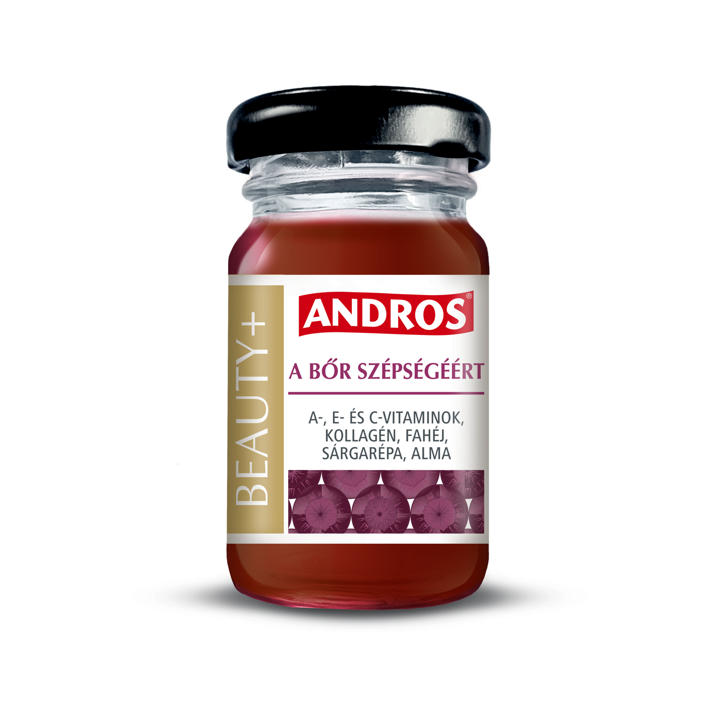 Andros Beauty shot - a bőr szépségéért ( A-, E-, és C-vitaminok, kollagén, fahéj, sárgarépe, alma) 55ml