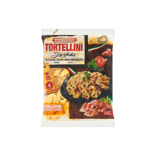 Tortellino Tortellini sonkás töltelékkel töltött friss körettészta 500 g