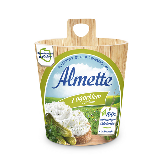 ALMETTE habosított krémsajt uborkával és fűszerekkel 150 g
