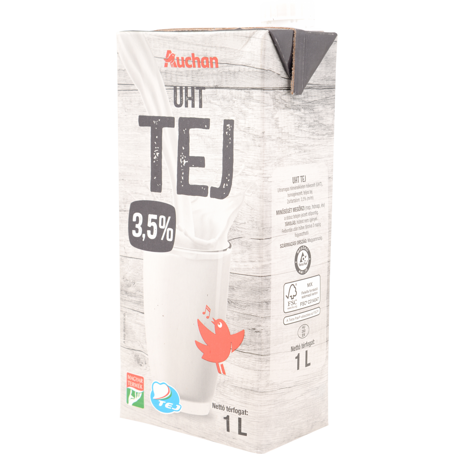 Auchan Kedvenc UHT tej 3,5 % 1 l