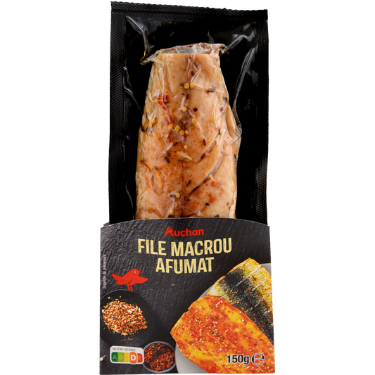 Auchan Kedvenc Füstölt fűszeres makréla filé 150 g