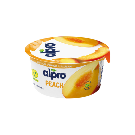 Alpro őszibarackos fermentált szójakészítmény hozzáadott kalciummal és vitaminokkal 150 g