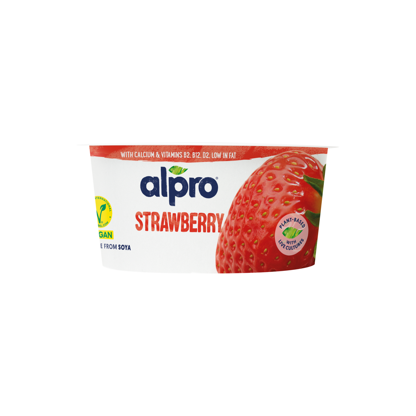 Alpro fermentált szójakészítmény eperrel, hozzáadott kalciummal és vitaminokkal 150 g