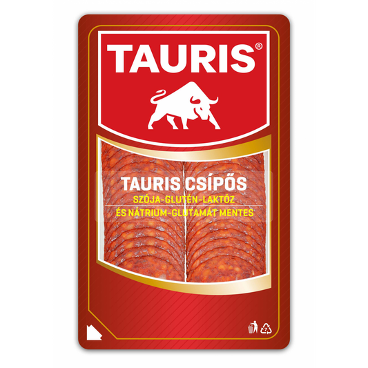 Tauris csípős szeletelt füstölt, mozaikos húskészítmény 55 g