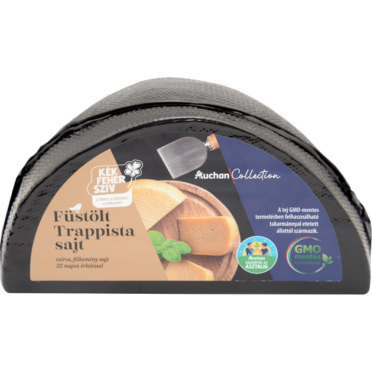 Auchan Collection Gazdától az asztalig füstölt felezett trapista sajt Ft/kg