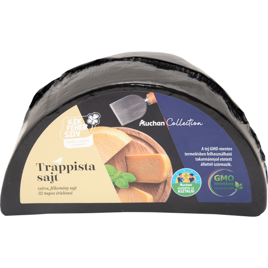Auchan Collection Gazdától az asztalig felezett trappista sajt Ft/kg