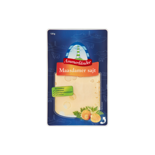 Ammerländer szeletelt maasdamer sajt 125 g