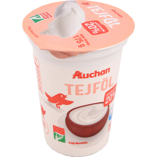 Auchan Kedvenc tejföl 20% 175 g