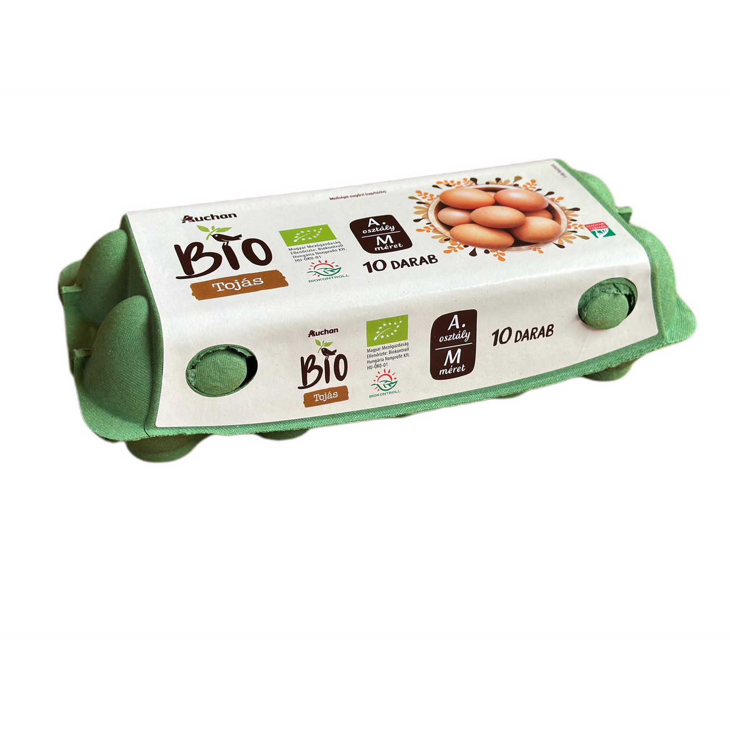 Auchan Kedvenc  10 db Bio tojás M-es 10 db 530 g