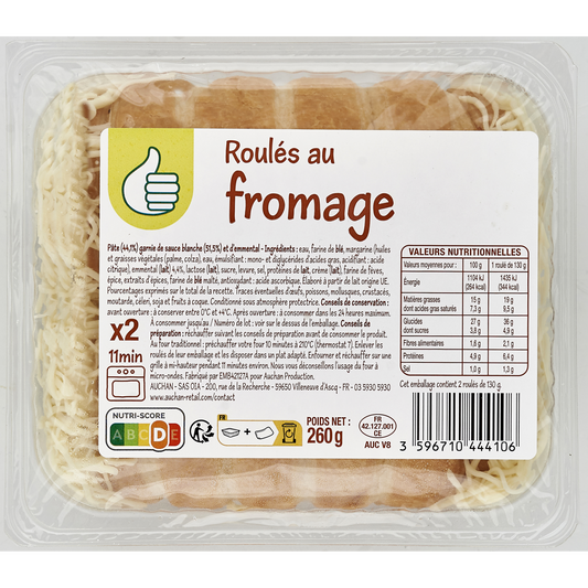 Auchan Tipp Sajtos roló 260g