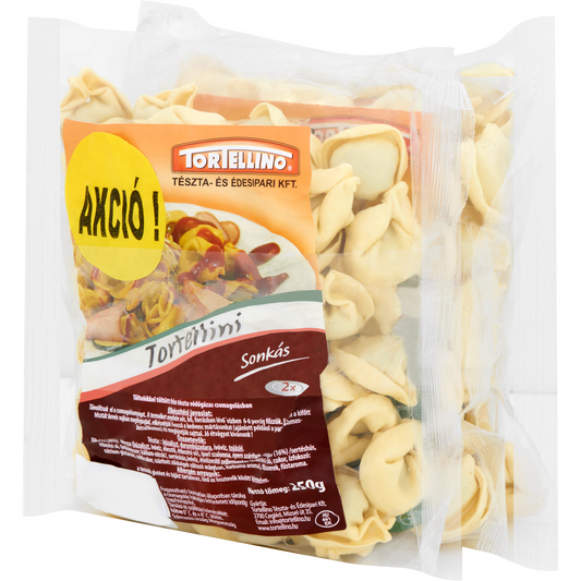 TORTELLINO TORTELLINI SONKÁS, SAJTOS, GOMBÁS TÖLTELÉKKEL TÖLTÖTT FRISS TÉSZTA 3 X 250 G