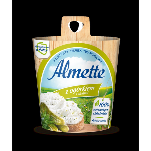 ALMETTE habosított krémsajt uborkával és fűszerekkel 150 g