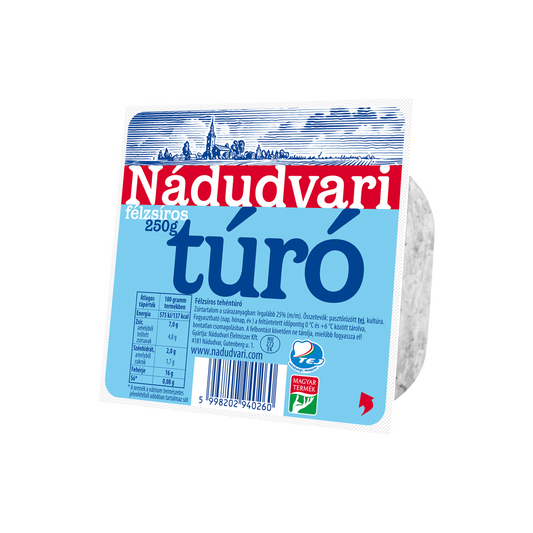 Nádudvari félzsíros túró 250 g