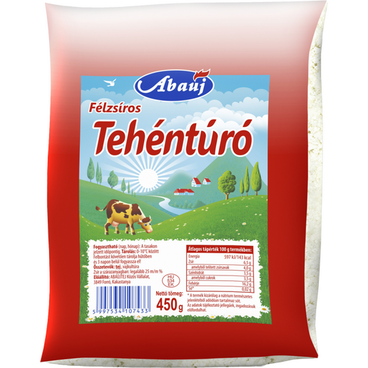 Abaúj túró félzsíros 450 g