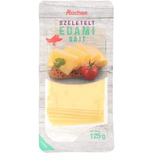 Auchan Kedvenc edami sajt szeletelt 125 g