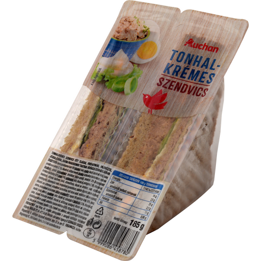 Auchan Kedvenc tonhalkrémes szendvics 185 g